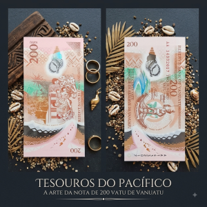 Cédula Vanuatu 200 Vatu Polímero Flor De Estampa Fe